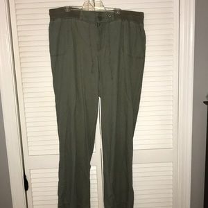 Lane Bryant ladies faded- wash linen pants